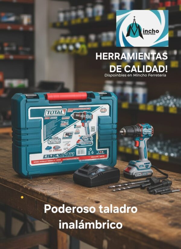 Taladro inalámbrico TOTAL mandril de 1/2 - Imagen 2